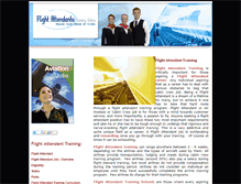 Tablet Screenshot of flightattendantcabincrewtraining.com